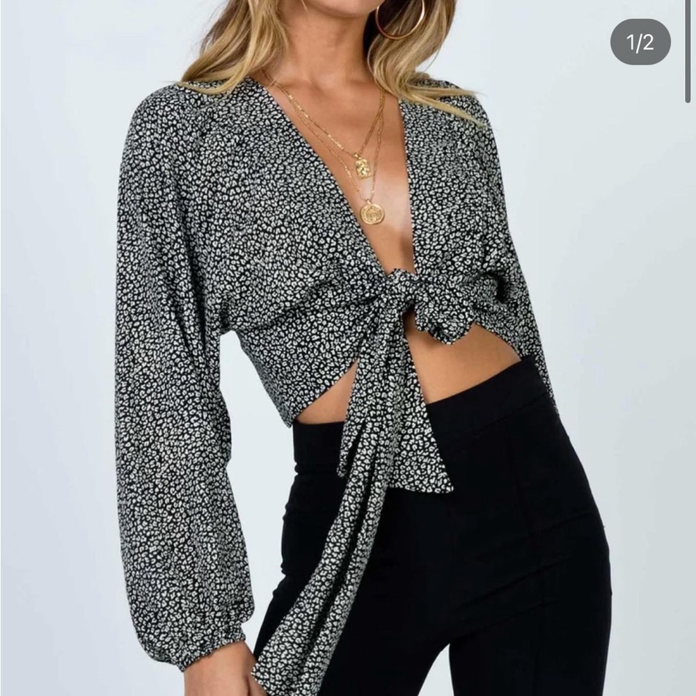 Princess Polly Front Tie Top